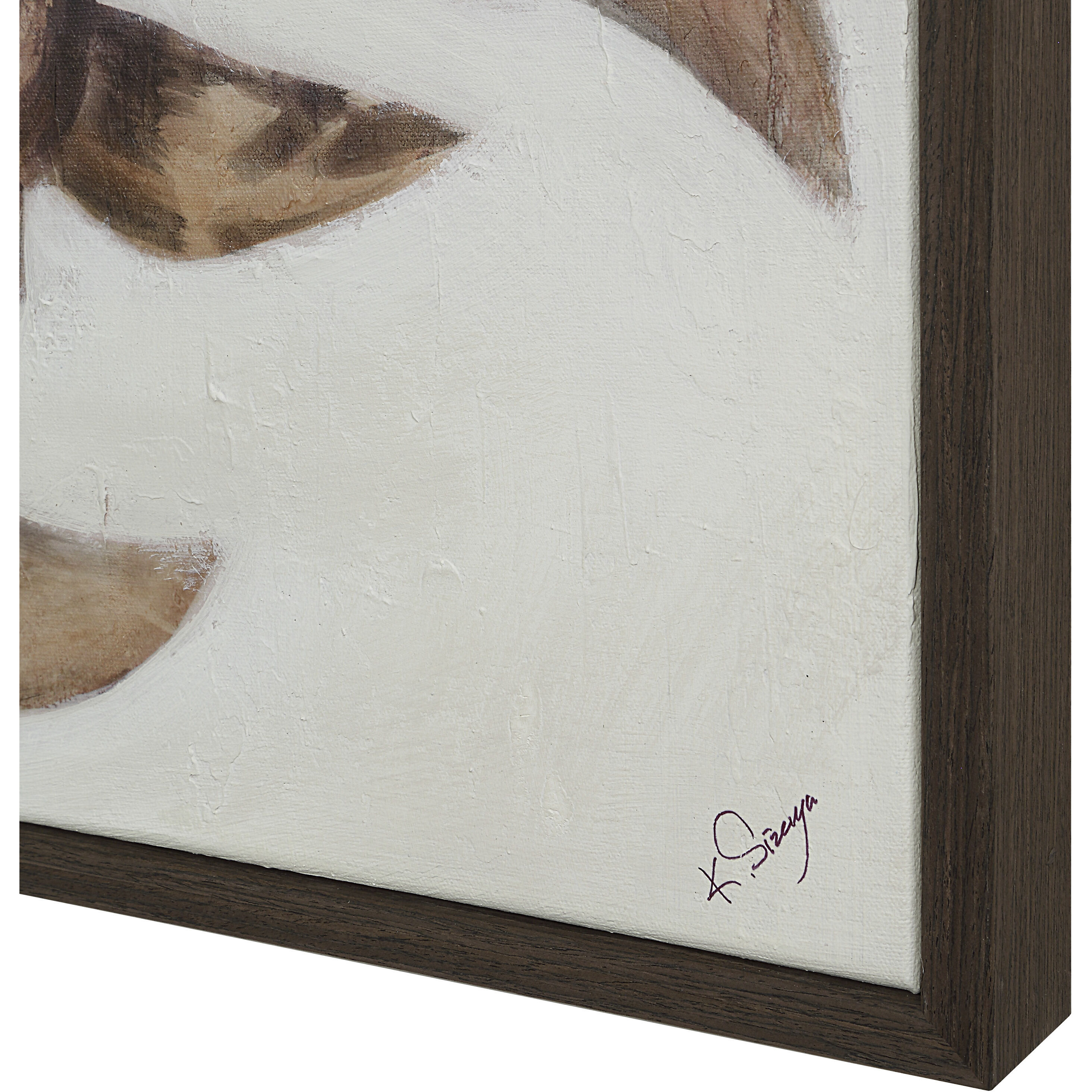 Busan Dark Brown Canvas Art