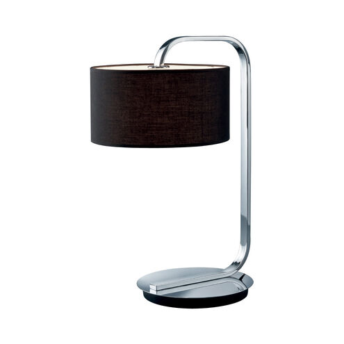 Cannes 21 inch 100 watt Chrome Table Lamp Portable Light