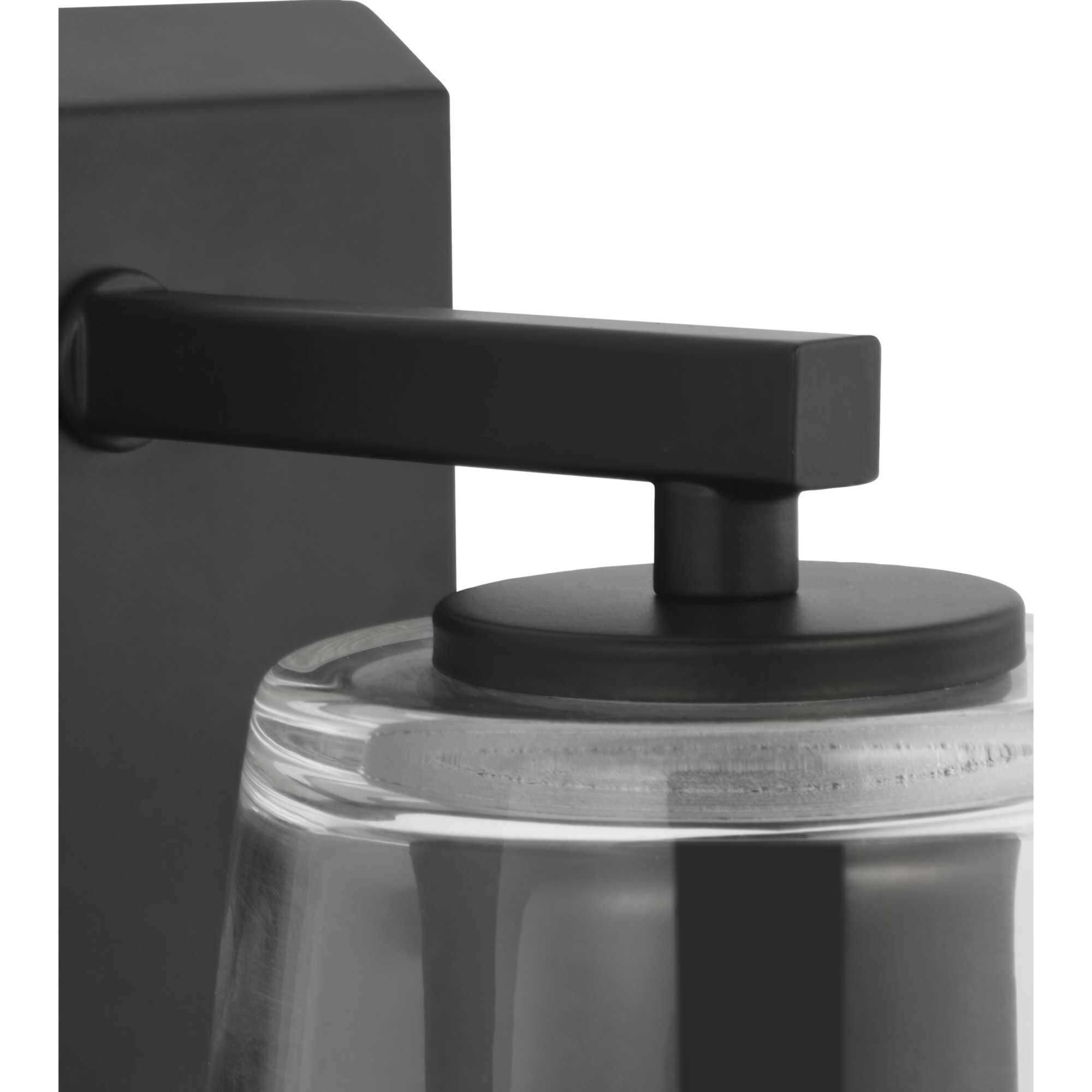 Vertex 1 Light 4.75 inch Matte Black Bath Light Wall Light