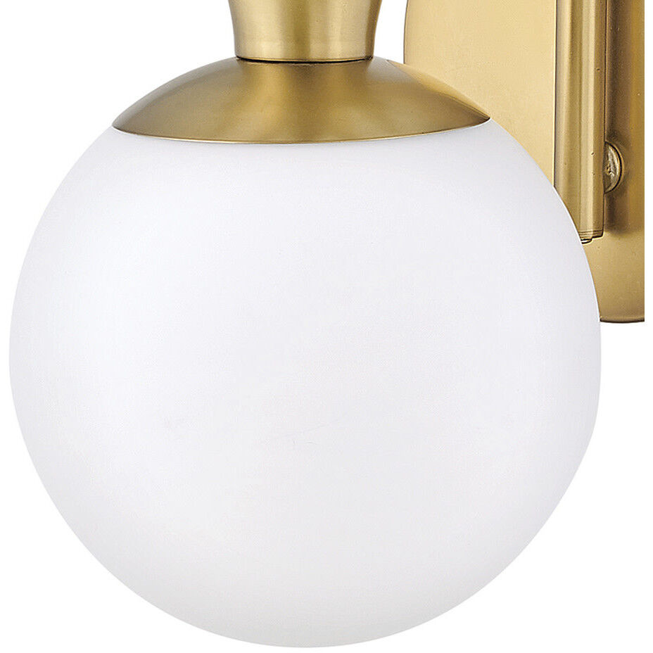 Palma 1 Light 8 inch Heritage Brass Vanity Light Wall Light