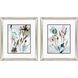 Florals Collection Modern Brushed Antique Silver Framed Art