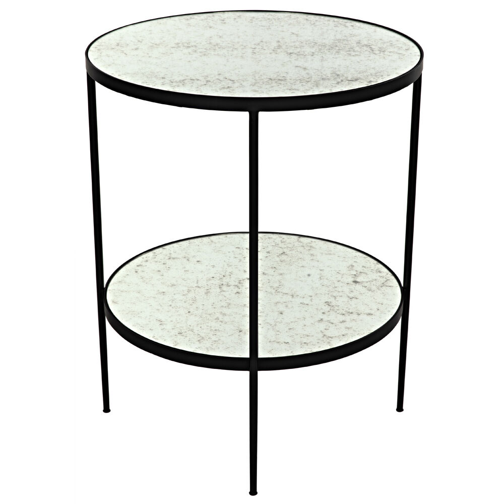 Anna 30 X 25 inch Matte Black Side Table