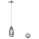Praslin Island 1 Light 5 inch Polished Chrome Mini Pendant Ceiling Light