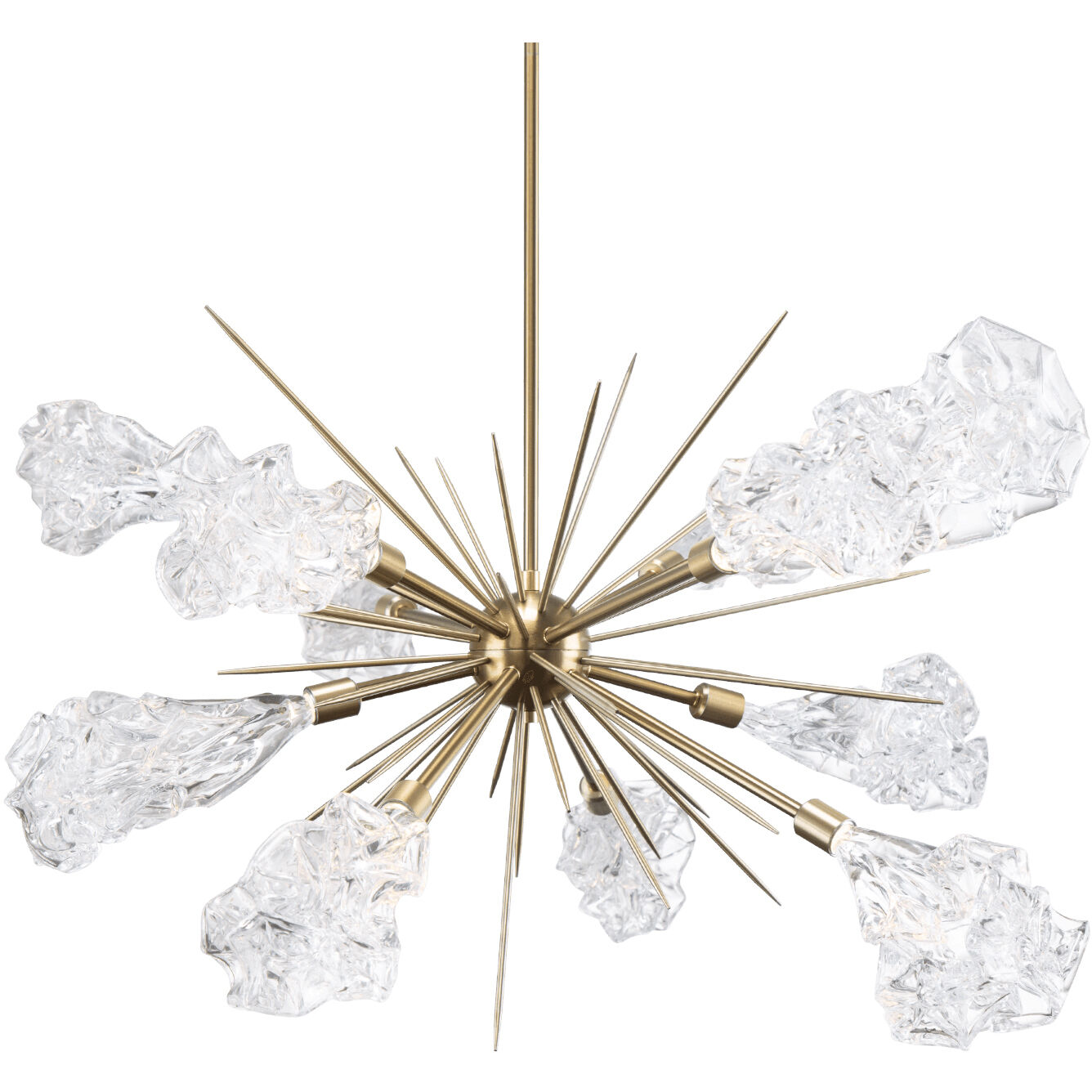 Blossom LED 46.6 inch Matte Black Linear Pendant Ceiling Light in 2700K LED, Oval Starburst