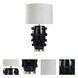 Marni 31 inch 100.00 watt Black/Brass/Light Grey/Silver Sheen Table Lamp Portable Light 
