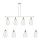 Ballston Cindyrella LED 48 inch White and Polished Chrome Island Light Ceiling Light in Seedy Glass