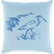 Sea Life 18 X 18 inch Pale Blue/Dark Blue Pillow Kit, Square