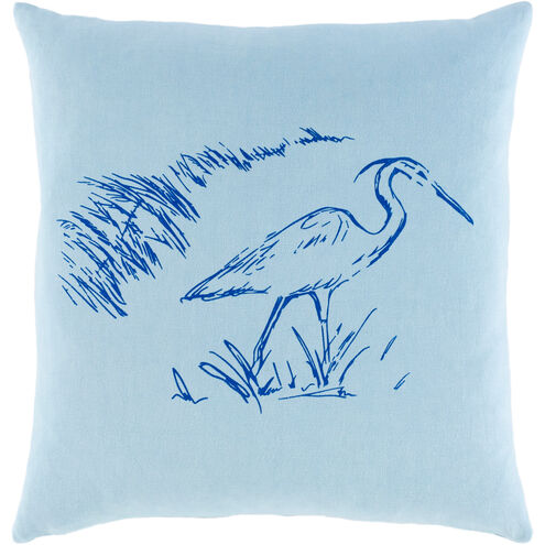 Sea Life 18 X 18 inch Pale Blue/Dark Blue Pillow Kit, Square