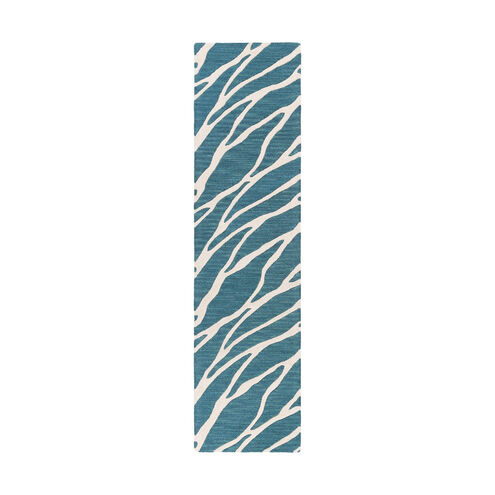 Arise 96 X 24 inch Teal Indoor Runner, Runner