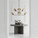 Thomas O'Brien Osiris 8 Light 54 inch Bronze and Hand-Rubbed Antique Brass Reflector Chandelier Ceiling Light, Large