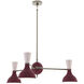 Clare LED 27.75 inch Polished Nickel Chandelier Ceiling Light in Sugar Plum and Rose Water