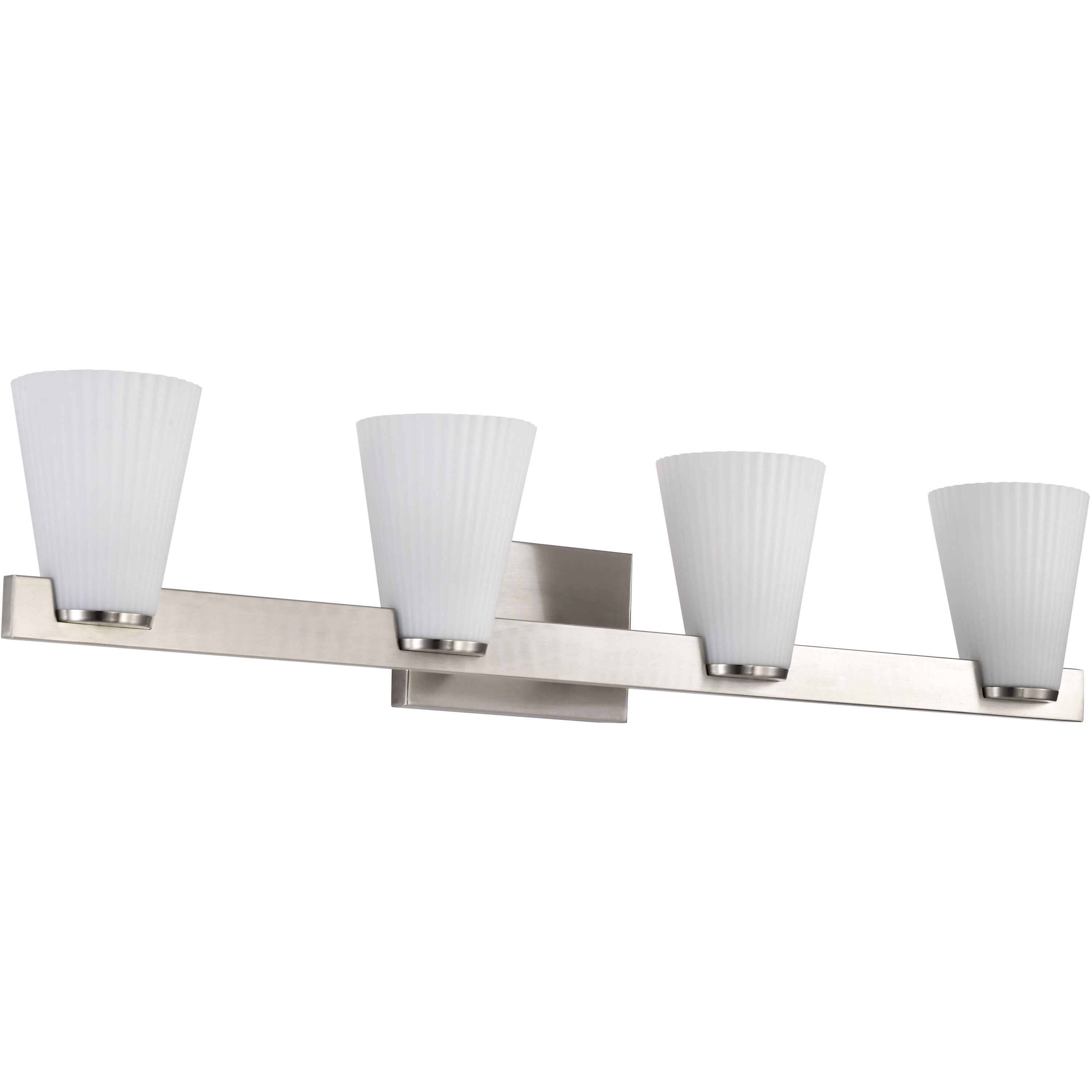 Royale 33.5 inch Brushed Nickel Vanity Wall Light