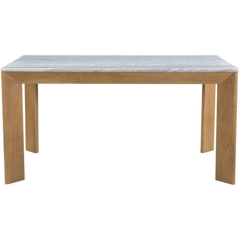 Angle 60 X 38 inch Grey Dining Table, Rectangular