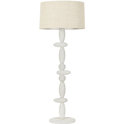Cullen 63.5 inch 25.00 watt Vintage Gold Leaf/Ceramic Gypsum Clay Floor Lamp Portable Light