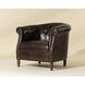 Marjorie Chocolate Leather Lounge Chair