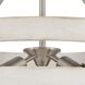 Brigantine 5 Light 24 inch Satin Nickel with Antique White Chandelier Ceiling Light
