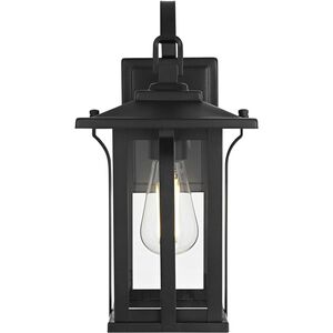 Thayer 1 Light 13.5 inch Black Outdoor Wall Sconce