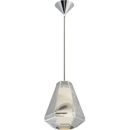 Recinto 1 Light 9 inch Chrome Pendant Ceiling Light, Medium