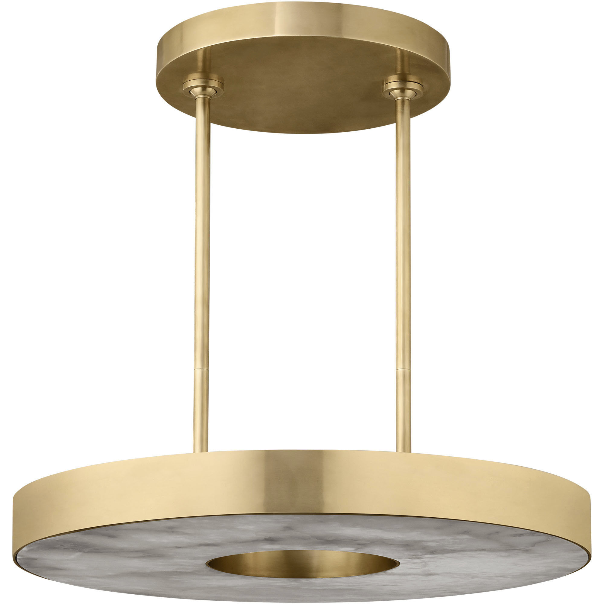 Kelly by Kelly Wearstler Wyllis LED 24 inch Hand Rubbed Antique Brass Chandelier Ceiling Light