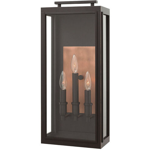 Sutcliffe Outdoor Wall Mount Lantern in Oil Rubbed Bronze, Non-LED, Large