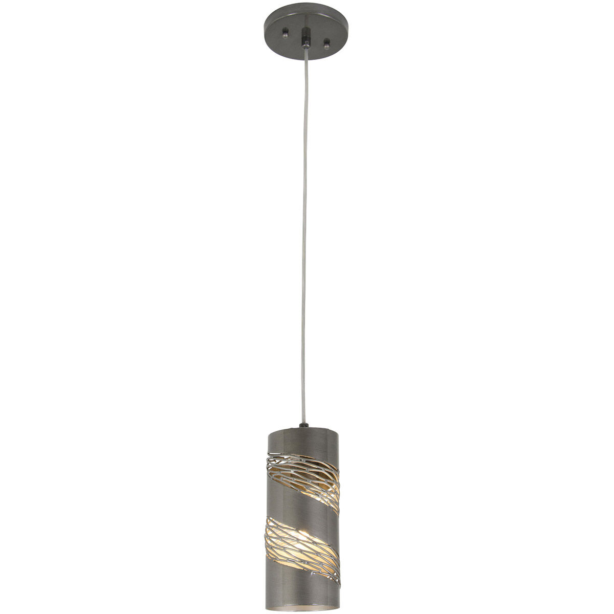 Flow 1 Light 4 inch Steel Mini Pendant Ceiling Light