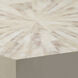 Radiant 21 X 20 inch Light Grey & Beige Faux Horn w/ Light Grey Lacquer Side Table