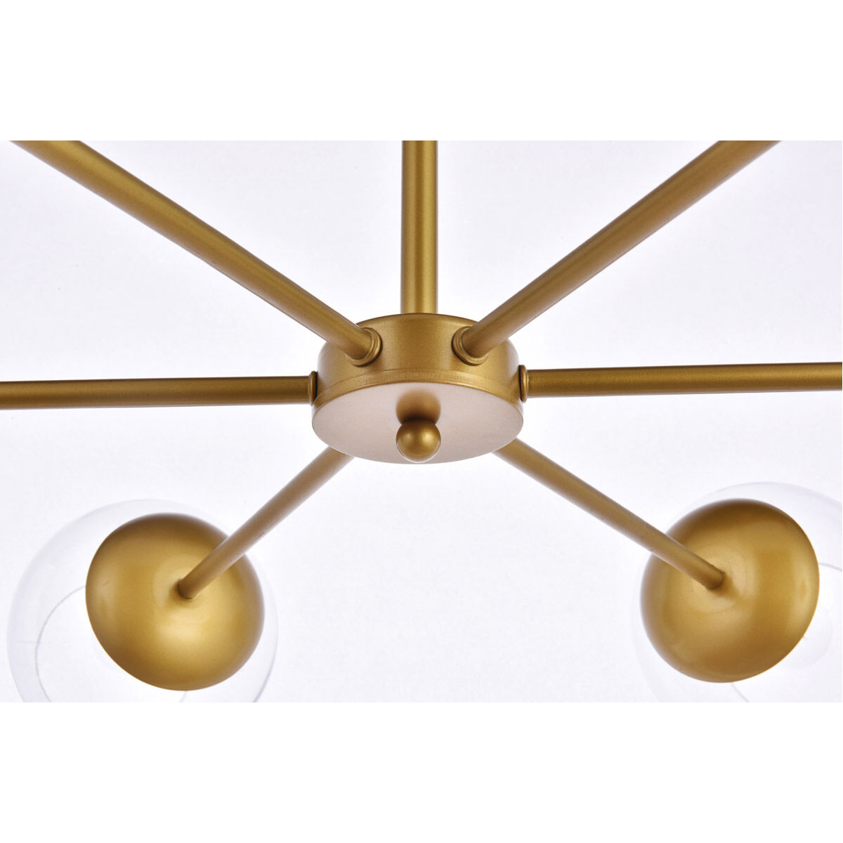 Briggs 6 Light 30 inch Brass Pendant Ceiling Light