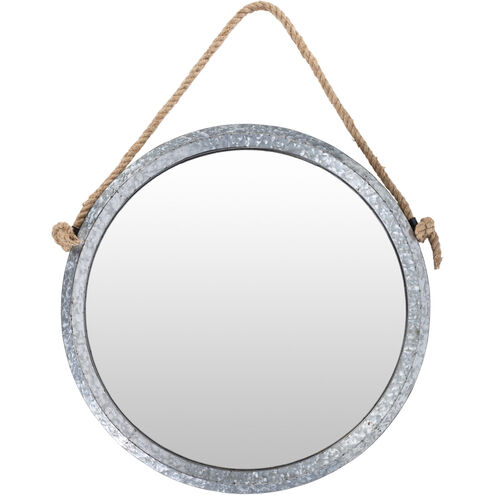 Detroit 30 X 24 inch Light Grey Mirror, Round