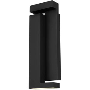 Dance LED 18 inch Sand Black Outdoor Wall Sconce
