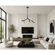 Blossom LED 35.75 inch Black Multi-Light Pendant Ceiling Light