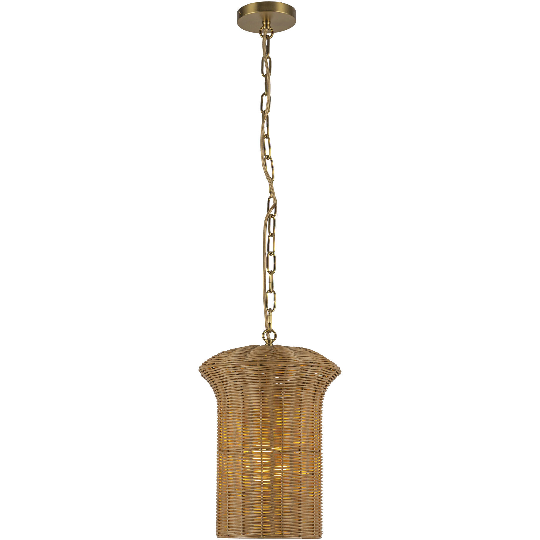 Alora Mood Kai Pendant Ceiling Light in Brushed Gold