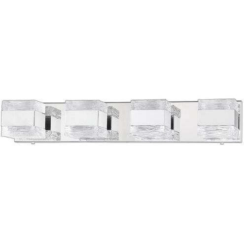 Cubix 8 Light 28 inch Chrome Vanity Light Wall Light in 4