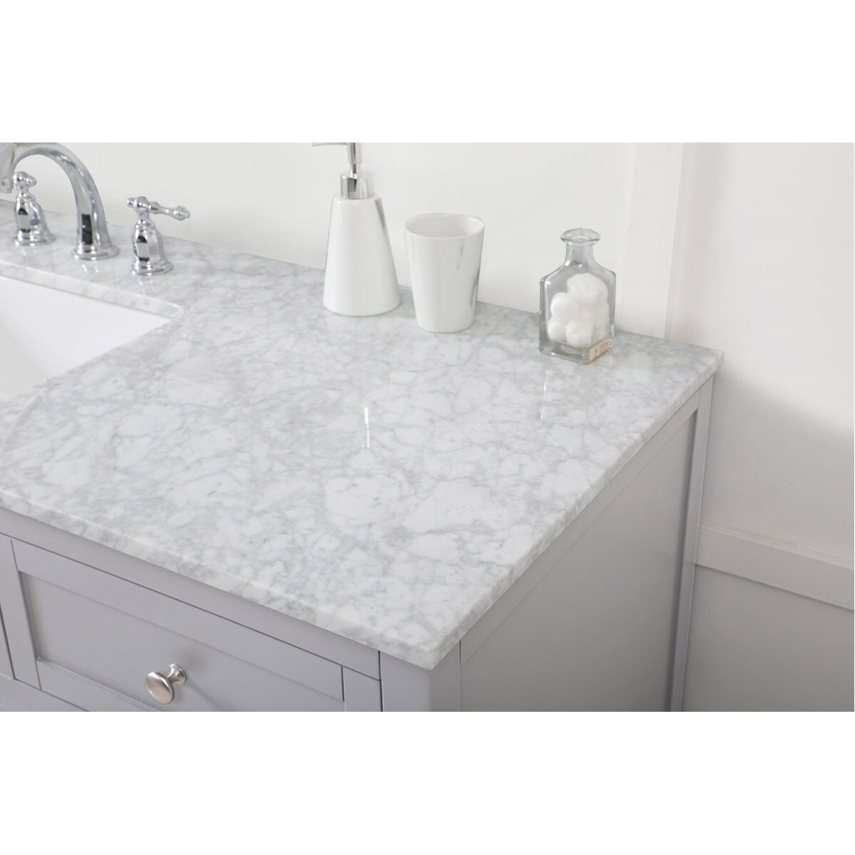 Franklin 60 X 22 X 35 inch Grey Bathroom Vanity Cabinet