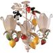 Vigna 2 Light Cream with Multicolor and White Flush Mount Ceiling Light