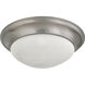 Brentwood 3 Light 17 inch Brushed Nickel Flush Mount Ceiling Light