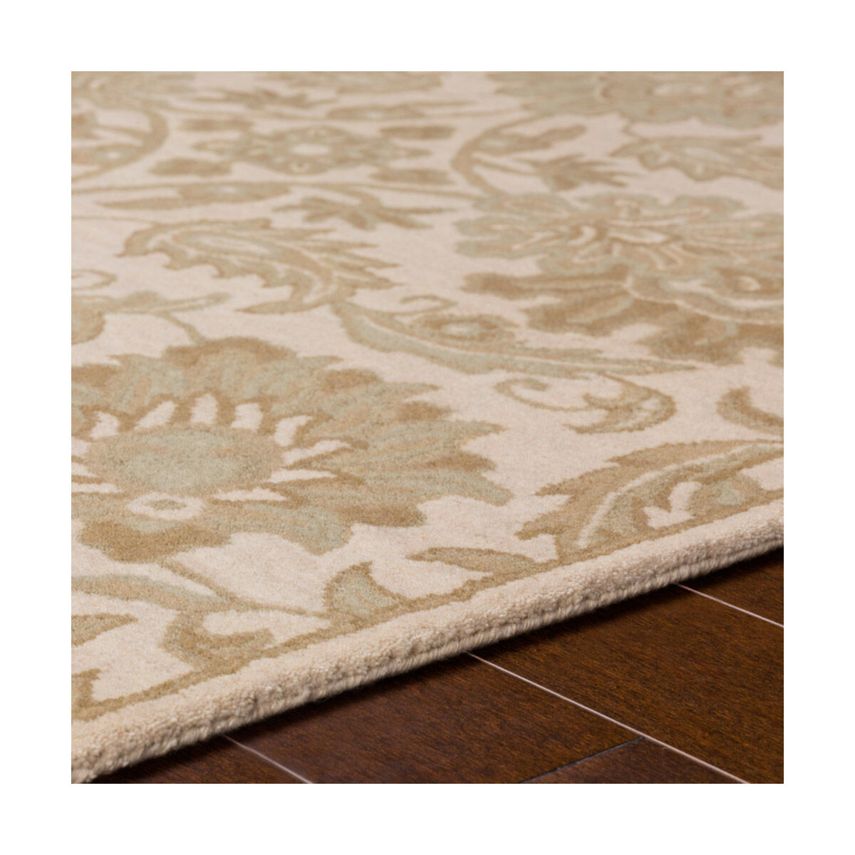 Edda 48 X 48 inch Beige/Camel/Taupe/Sea Foam Rugs, Wool