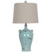 Casa 29 inch 150 watt Sea Blue Table Lamp Portable Light