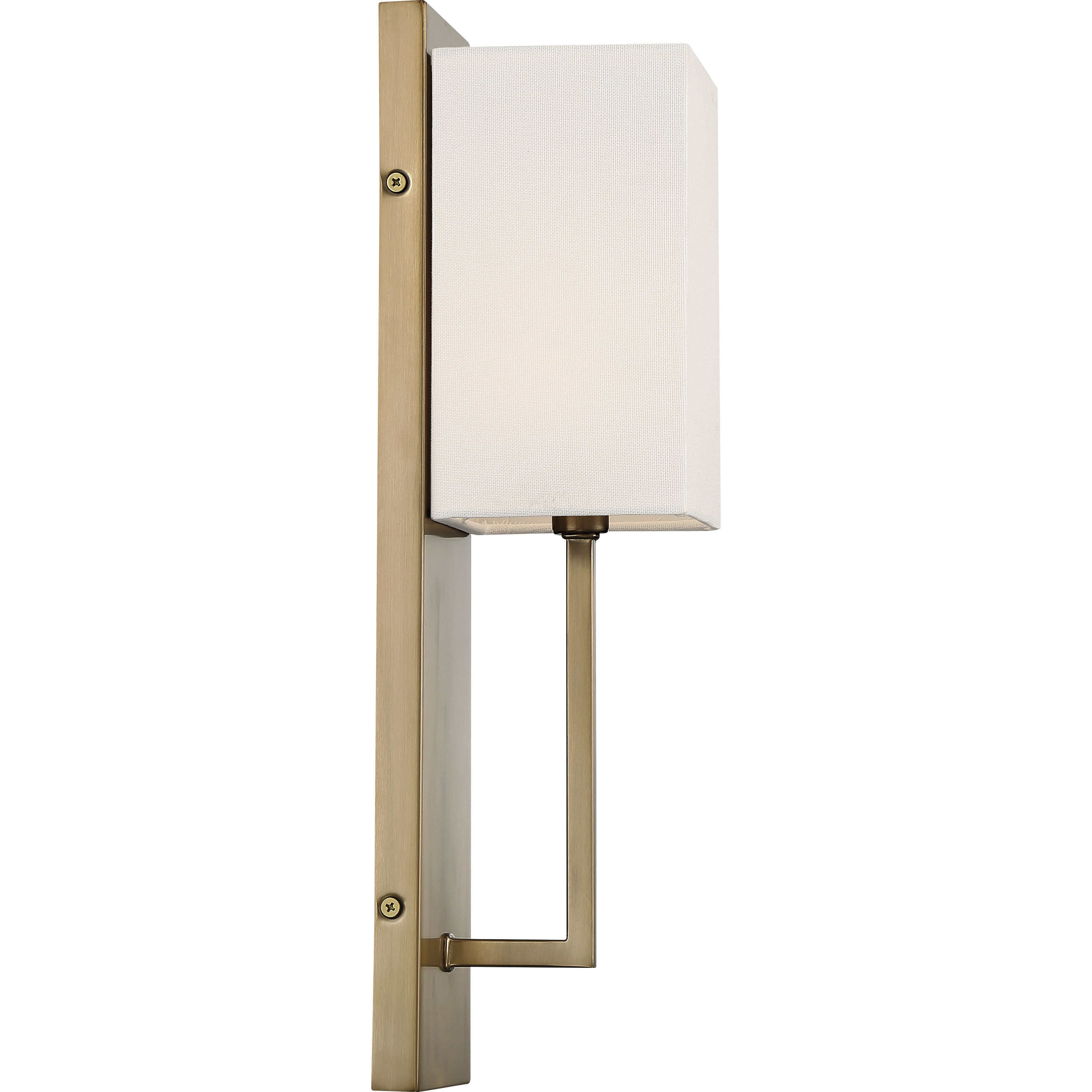 Vesey 1 Light 5 inch Burnished Brass and White Wall Sconce Wall Light