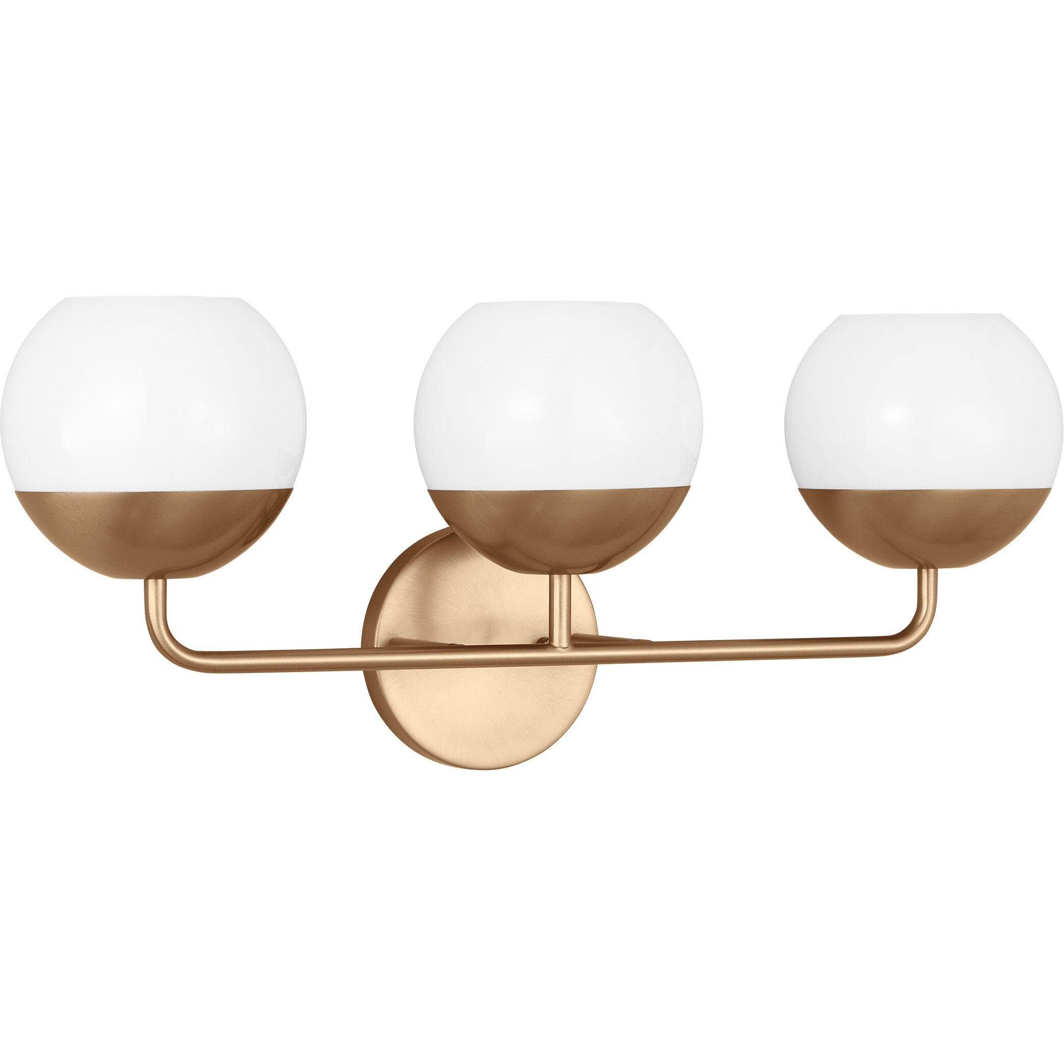 Alvin 3 Light 24.13 inch Satin Brass Bath Vanity Wall Light