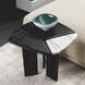 Brinton 21.26 X 21.26 inch Charcoal Grey Crown Solid Wood and White Marble Side Table
