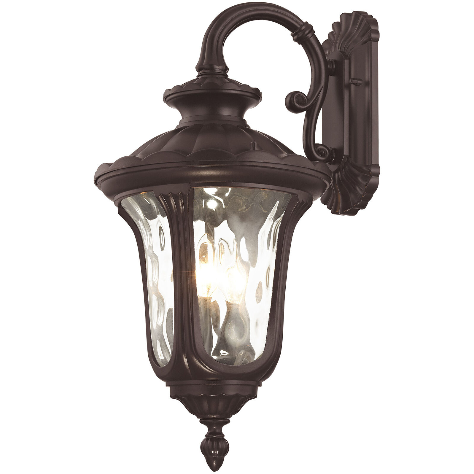 Oxford 3 Light 23 inch Bronze Outdoor Wall Lantern