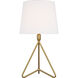 TOB by Thomas O'Brien Dylan 26 inch 9 watt Burnished Brass Table Lamp Portable Light