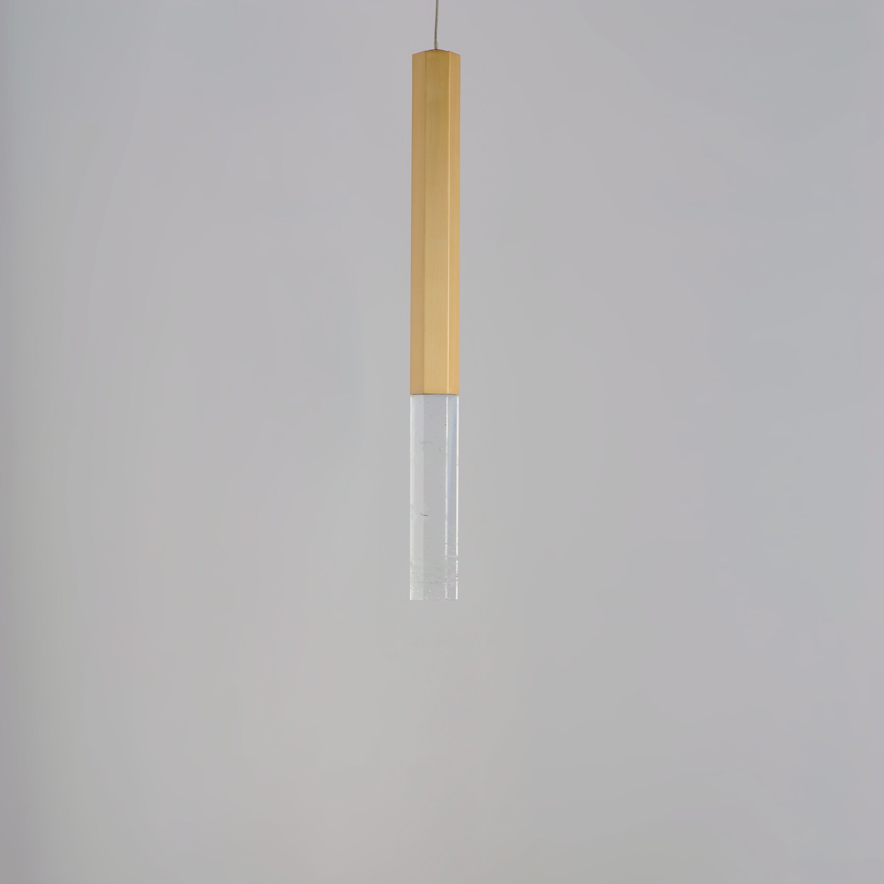 Diaphane LED 1.5 inch Gold Single Pendant Ceiling Light