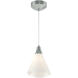 Mobius 1 Light 7.3 inch Vintage Platinum Mini Pendant Ceiling Light