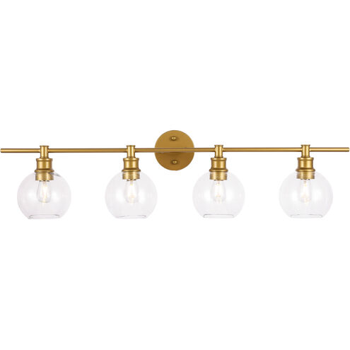 Syracuse 4 Light 38 inch Brass Wall sconce Wall Light