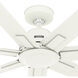 Downtown 72 inch Matte White Outdoor Ceiling Fan