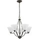 Bravo 5 Light 27 inch Antique Bronze Chandelier Ceiling Light