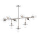 Alexa 9 Light 23.25 inch Polished Nickel Chandelier Ceiling Light