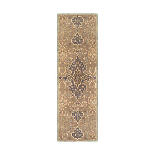 Ridley 96 X 30 inch Taupe/Camel/Khaki/Medium Gray Rugs, Wool