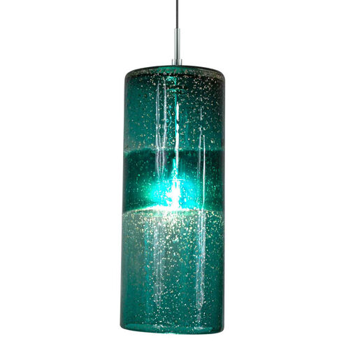 Envisage VI 1 Light 5 inch Chrome Mini Pendant Ceiling Light in Envisage Teal